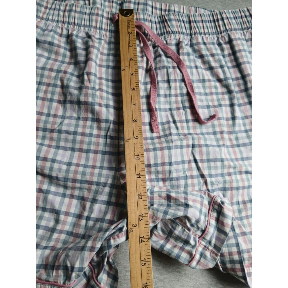 LL Bean Pajama Set 3x Womens Pull On Short Notch Collar Comfort Lounge Sleep - Picture 14 of 16